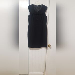 Tahari Black Sleeveless Sheath Dress